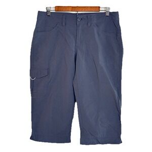 Mountain Hardwear Mirada Capri Pants Womens 10 Gray Hiking Nylon Outdoor 18"